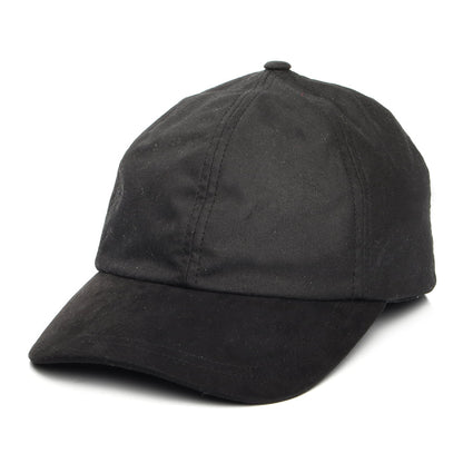 Failsworth Baseball Cap aus British Waxed Cotton - Schwarz
