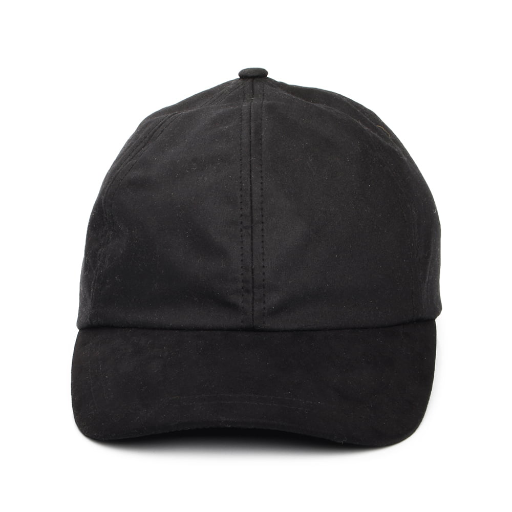 Failsworth Baseball Cap aus British Waxed Cotton - Schwarz