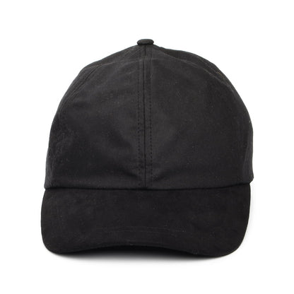 Failsworth Baseball Cap aus British Waxed Cotton - Schwarz