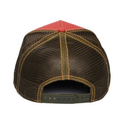 Stetson Skull Trucker Cap - Rot-Braun