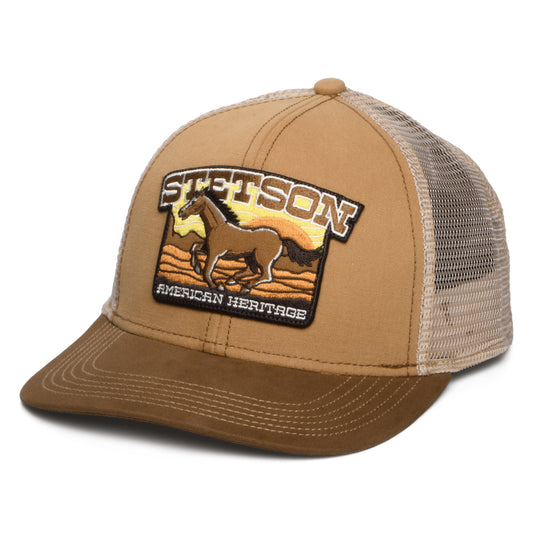 Stetson Mustang Trucker Cap - Hellbraun