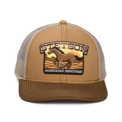 Stetson Mustang Trucker Cap - Hellbraun