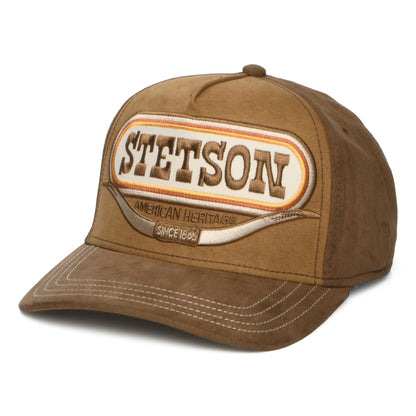 Stetson Buffalo Horn Snapback Cap - Braun