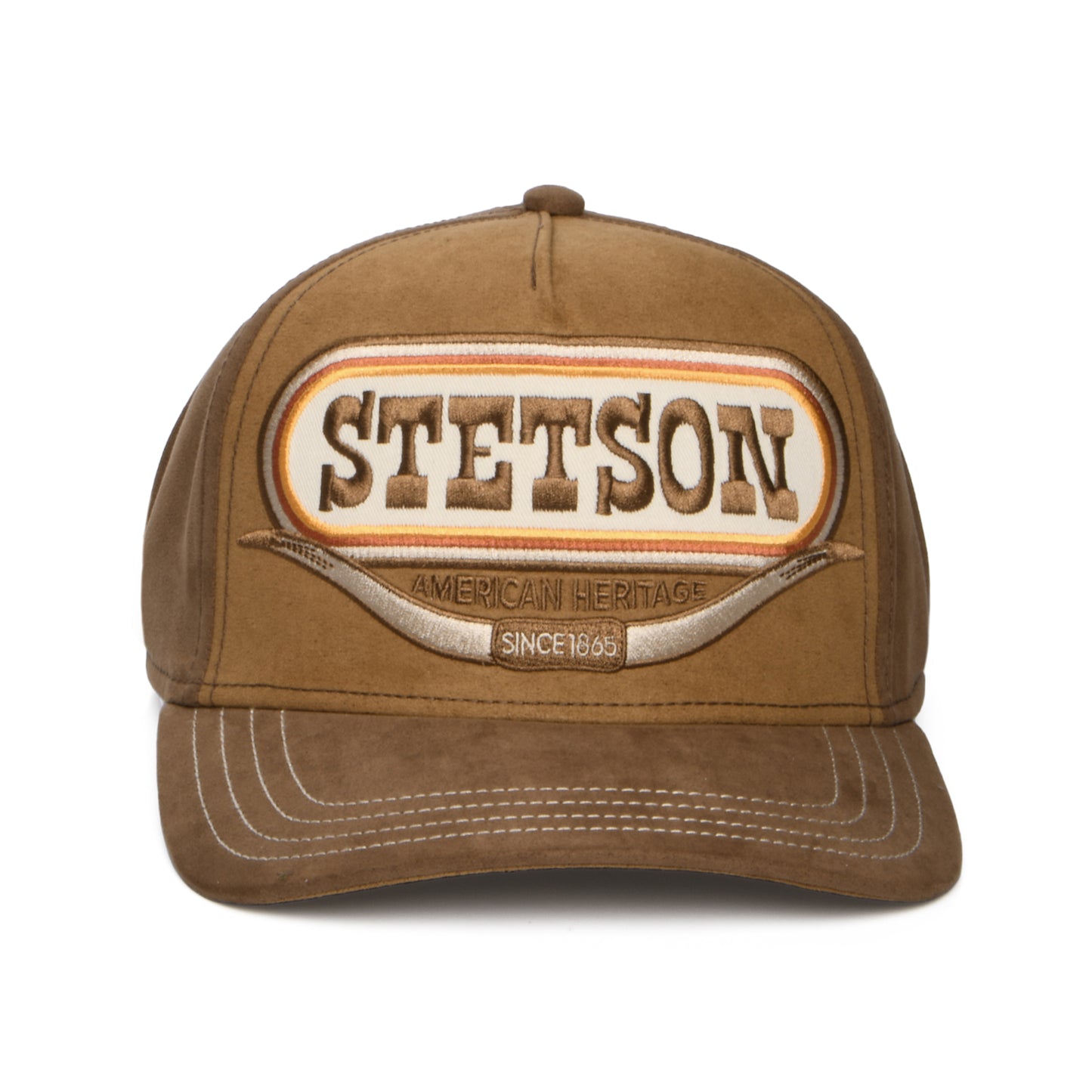 Stetson Buffalo Horn Snapback Cap - Braun