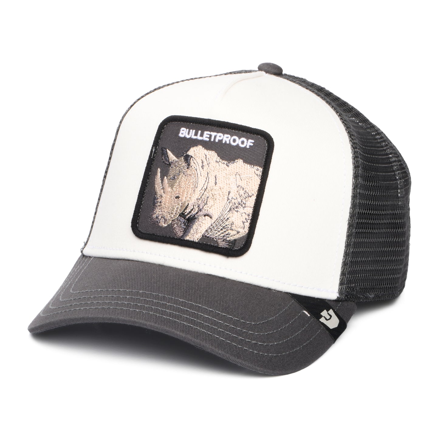 Goorin Bulletproof Trucker Cap - Weiß-Grau