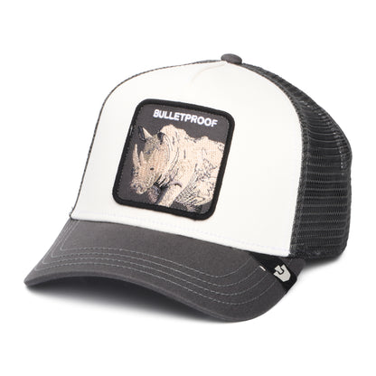 Goorin Bulletproof Trucker Cap - Weiß-Grau