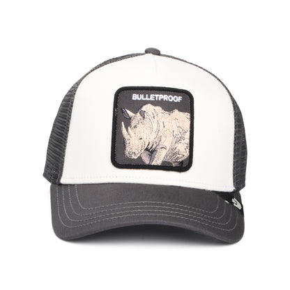 Goorin Bulletproof Trucker Cap - Weiß-Grau
