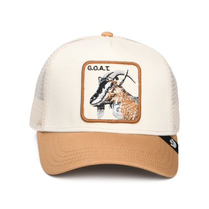 Goorin Goat Trucker Cap - Cremefarben-Hellbraun