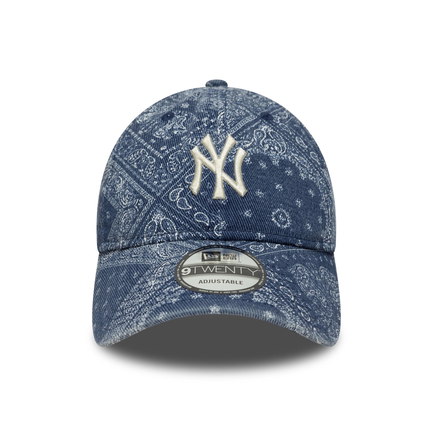 New Era 9TWENTY New York Yankees Baseball Cap - MLB Washed Paisley - Denim