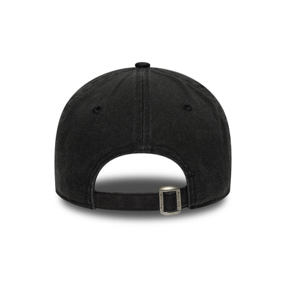 New Era 9TWENTY New York Mets Baseball Cap - MLB Washed Script - Schwarz-Orange