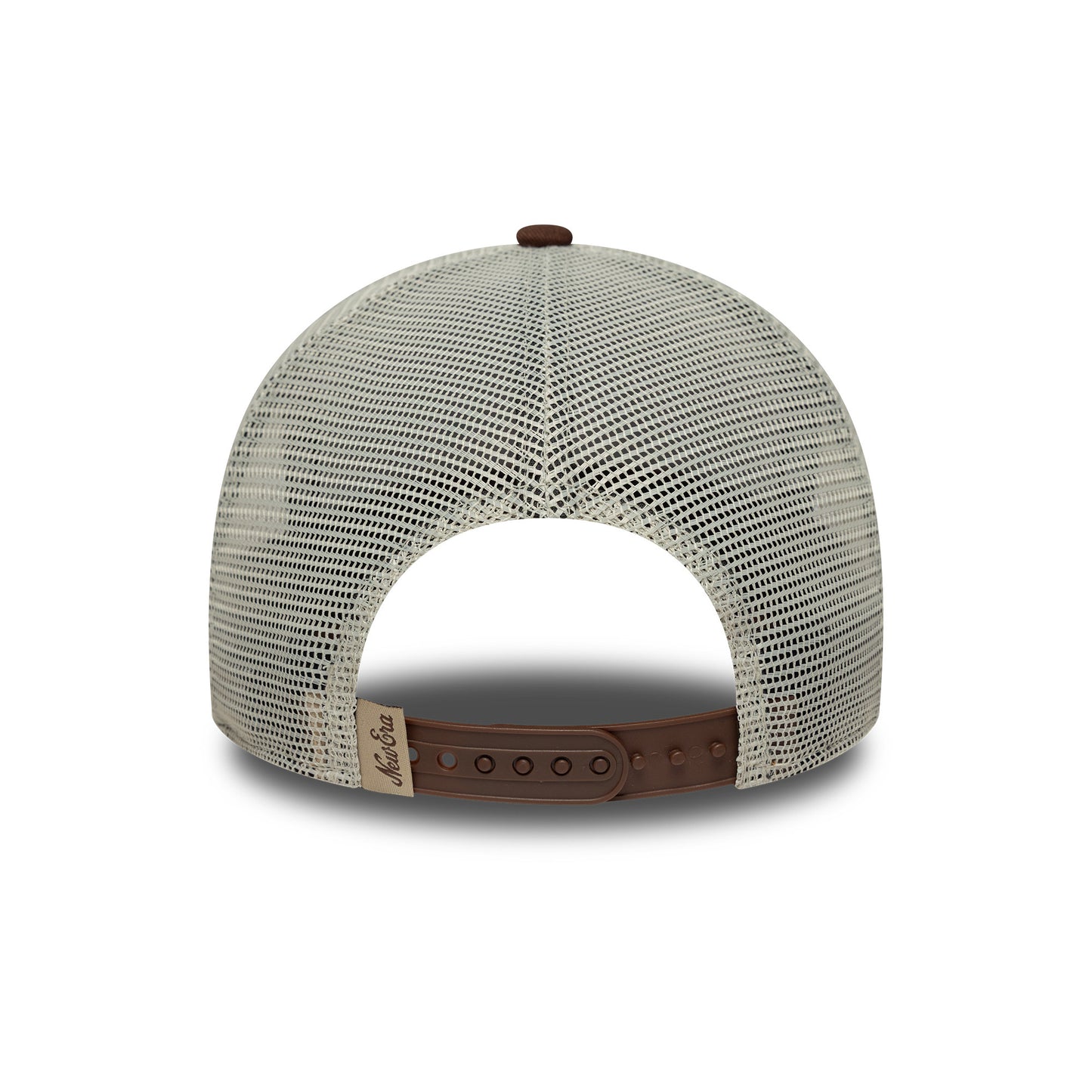 New Era A-Frame Trucker Cap - NE Patch - Schokolade-Steingrau