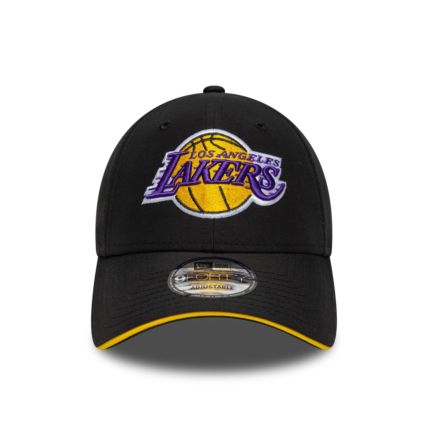New Era 9FORTY L.A. Lakers Baseball Cap - NBA Microfibre - Schwarz-Gelb