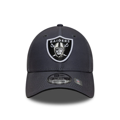 New Era 9FORTY Las Vegas Raiders Baseball Cap - NFL Microfibre - Anthrazit-Schwarz