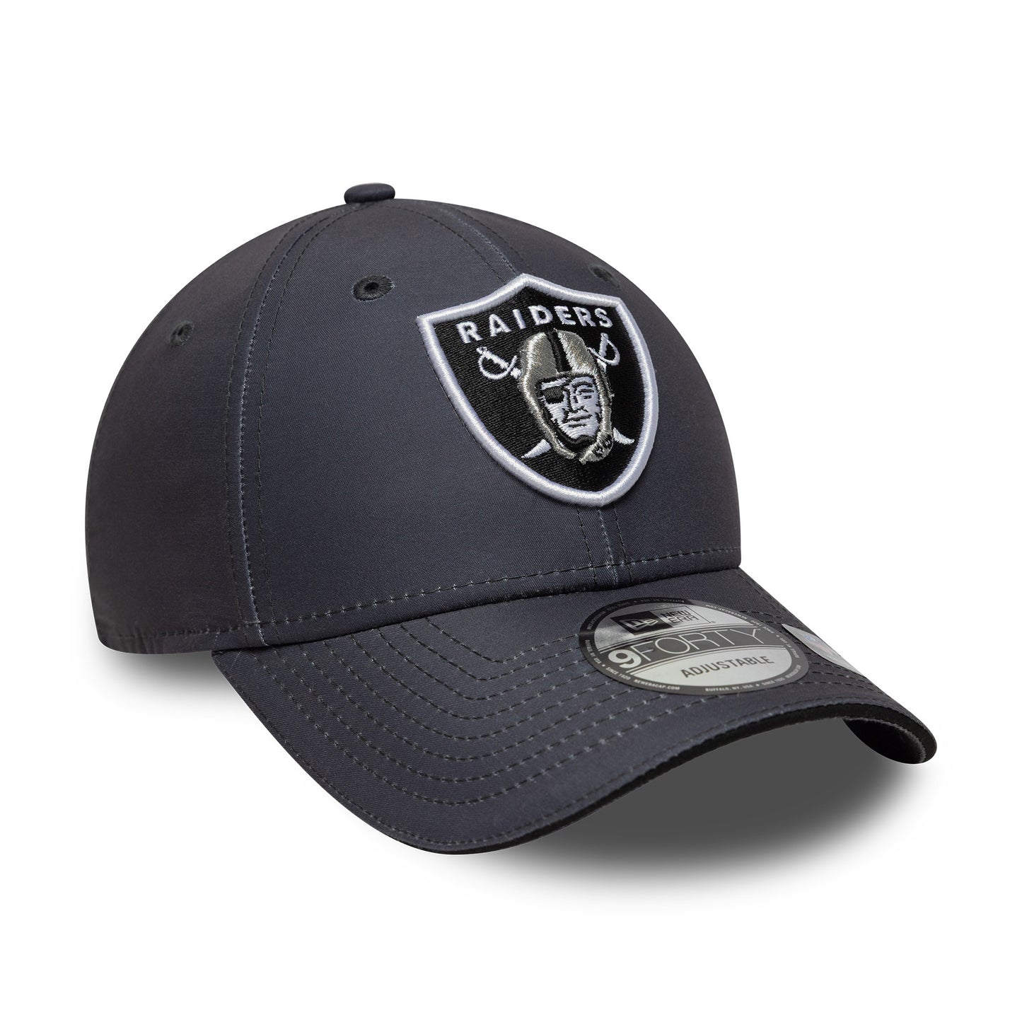 New Era 9FORTY Las Vegas Raiders Baseball Cap - NFL Microfibre - Anthrazit-Schwarz
