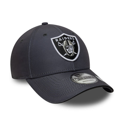 New Era 9FORTY Las Vegas Raiders Baseball Cap - NFL Microfibre - Anthrazit-Schwarz