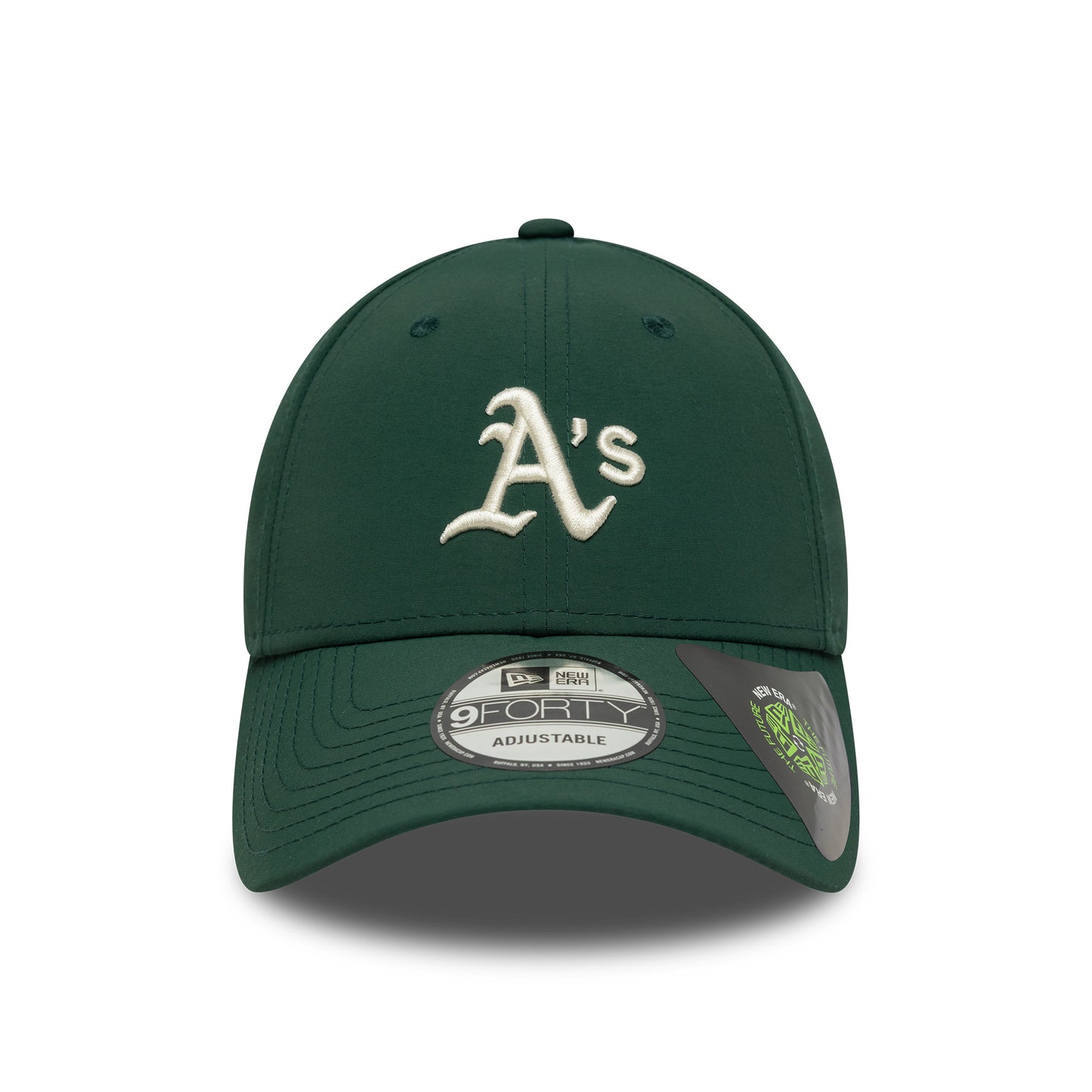 New Era 9FORTY Athletics Baseball Cap - MLB Recycled Midi - Dunkelgrün-Cremefarben