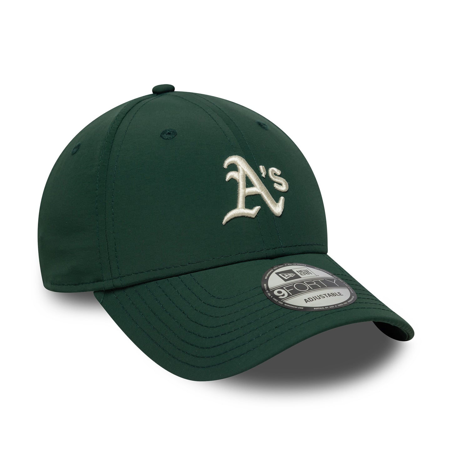New Era 9FORTY Athletics Baseball Cap - MLB Recycled Midi - Dunkelgrün-Cremefarben