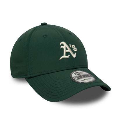 New Era 9FORTY Athletics Baseball Cap - MLB Recycled Midi - Dunkelgrün-Cremefarben