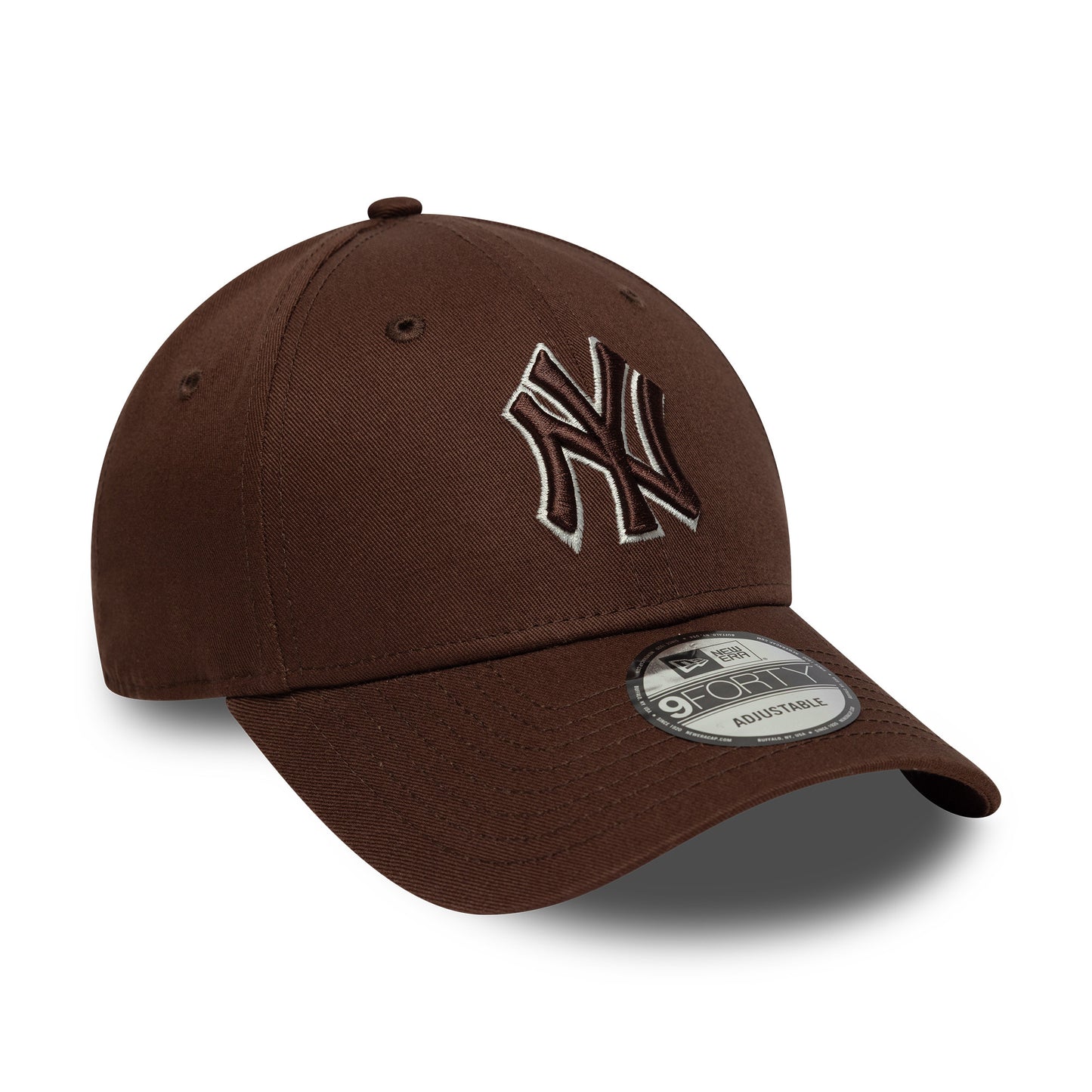 New Era 9FORTY New York Yankees Baseball Cap - MLB Outline - Schokolade-Cremefarben