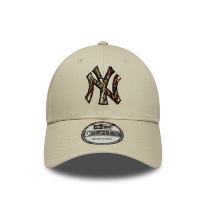 New Era 9FORTY New York Yankees Baseball Cap - MLB Camo Infill - Steingrau