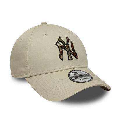 New Era 9FORTY New York Yankees Baseball Cap - MLB Camo Infill - Steingrau