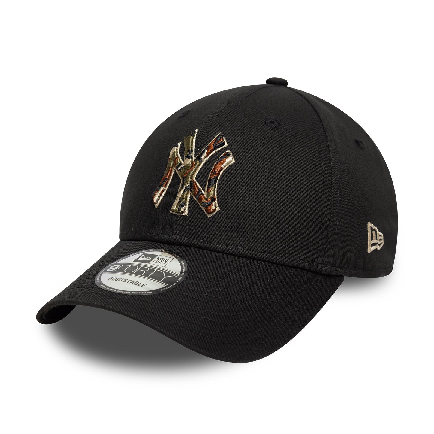 New Era 9FORTY New York Yankees Baseball Cap - MLB Camo Infilll - Schwarz