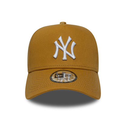 New Era 9FORTY A-Frame New York Yankees Snapback Cap - MLB League Essential - Ocker-Weiß