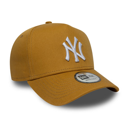 New Era 9FORTY A-Frame New York Yankees Snapback Cap - MLB League Essential - Ocker-Weiß
