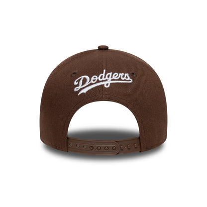 New Era 9FORTY A-Frame L.A. Dodgers Snapback Cap - MLB Outline Script - Schokolade