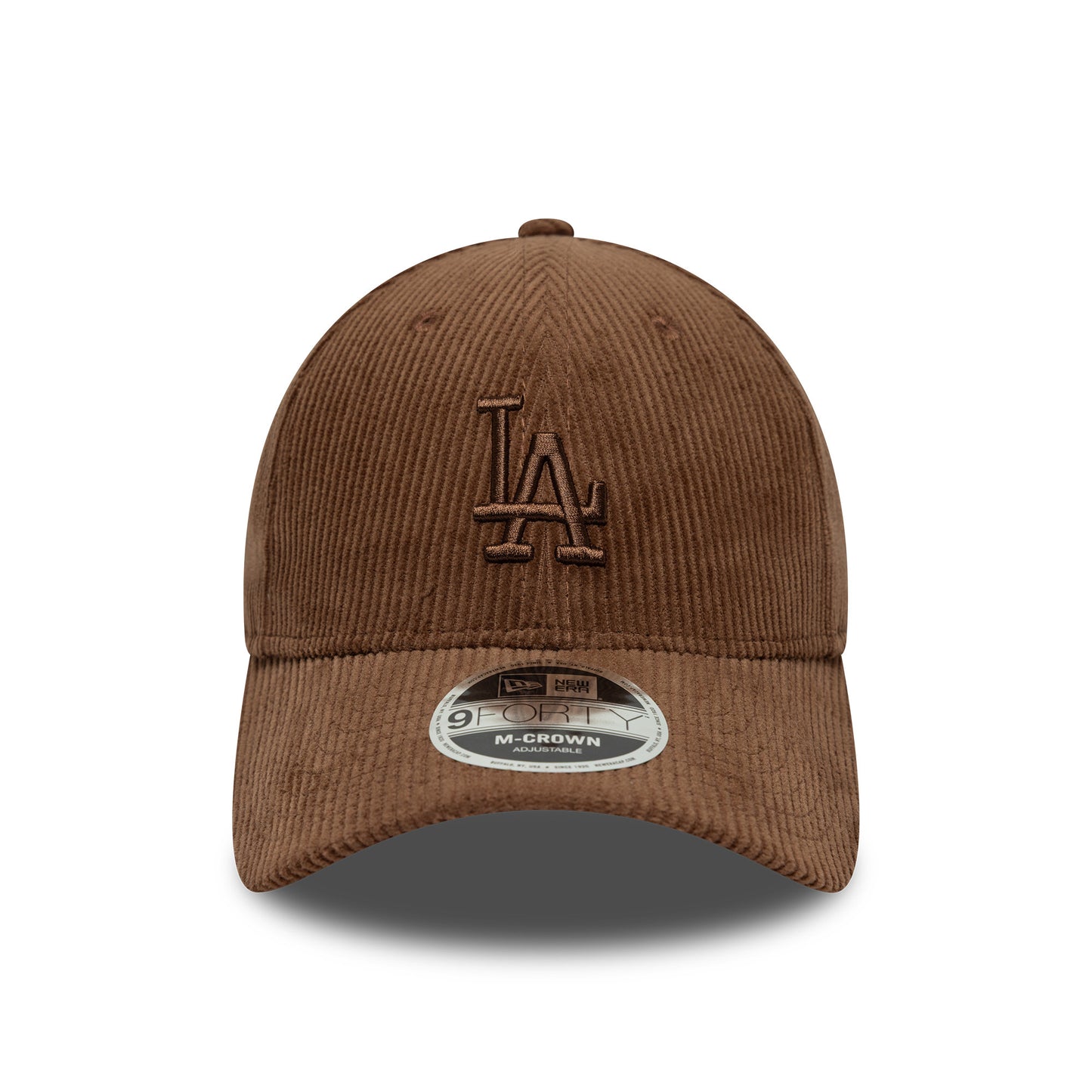 New Era 9FORTY M-Crown L.A. Dodgers Baseball Cap - MLB Cord - Schokolade