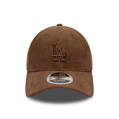 New Era 9FORTY M-Crown L.A. Dodgers Baseball Cap - MLB Cord - Schokolade