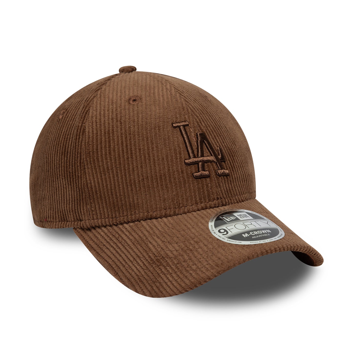 New Era 9FORTY M-Crown L.A. Dodgers Baseball Cap - MLB Cord - Schokolade