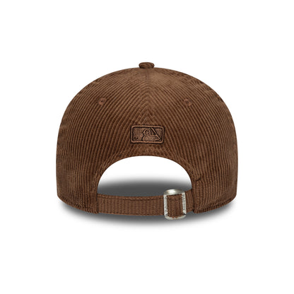 New Era 9FORTY M-Crown L.A. Dodgers Baseball Cap - MLB Cord - Schokolade