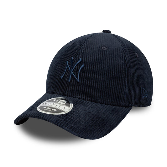 New Era 9FORTY M-Crown New York Yankees Baseball Cap - MLB Cord - Marineblau