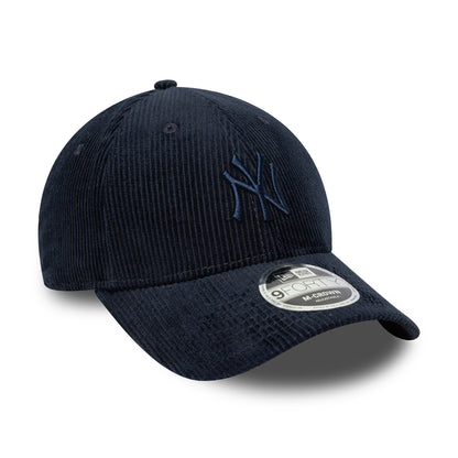 New Era 9FORTY M-Crown New York Yankees Baseball Cap - MLB Cord - Marineblau