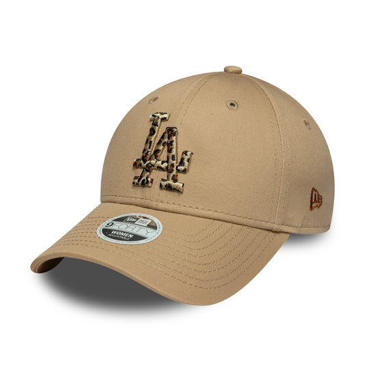 New Era Damen 9FORTY L.A. Dodgers Baseball Cap - MLB Animal Infill - Kamel
