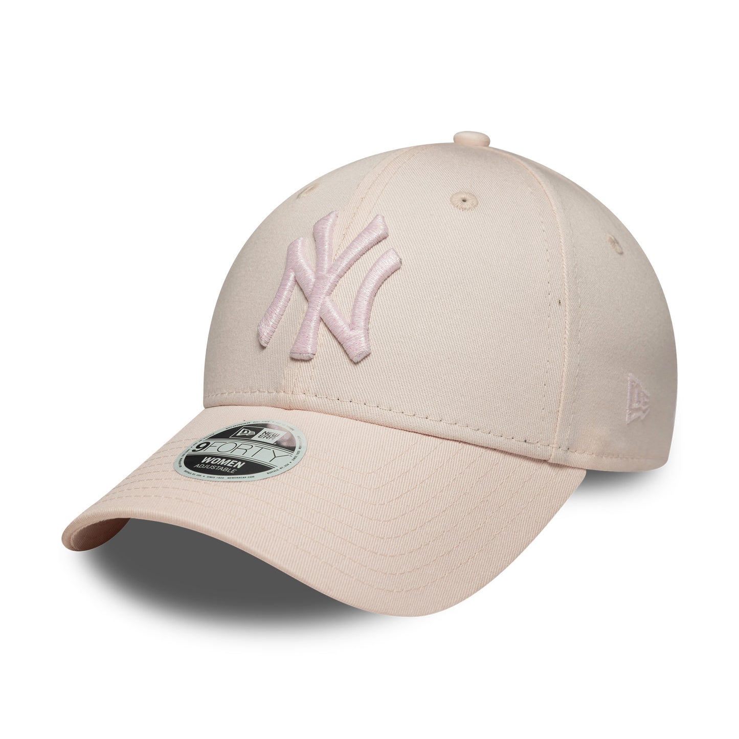 New Era Damen 9FORTY New York Yankees Baseball Cap - MLB Metallic Logo - Rosé