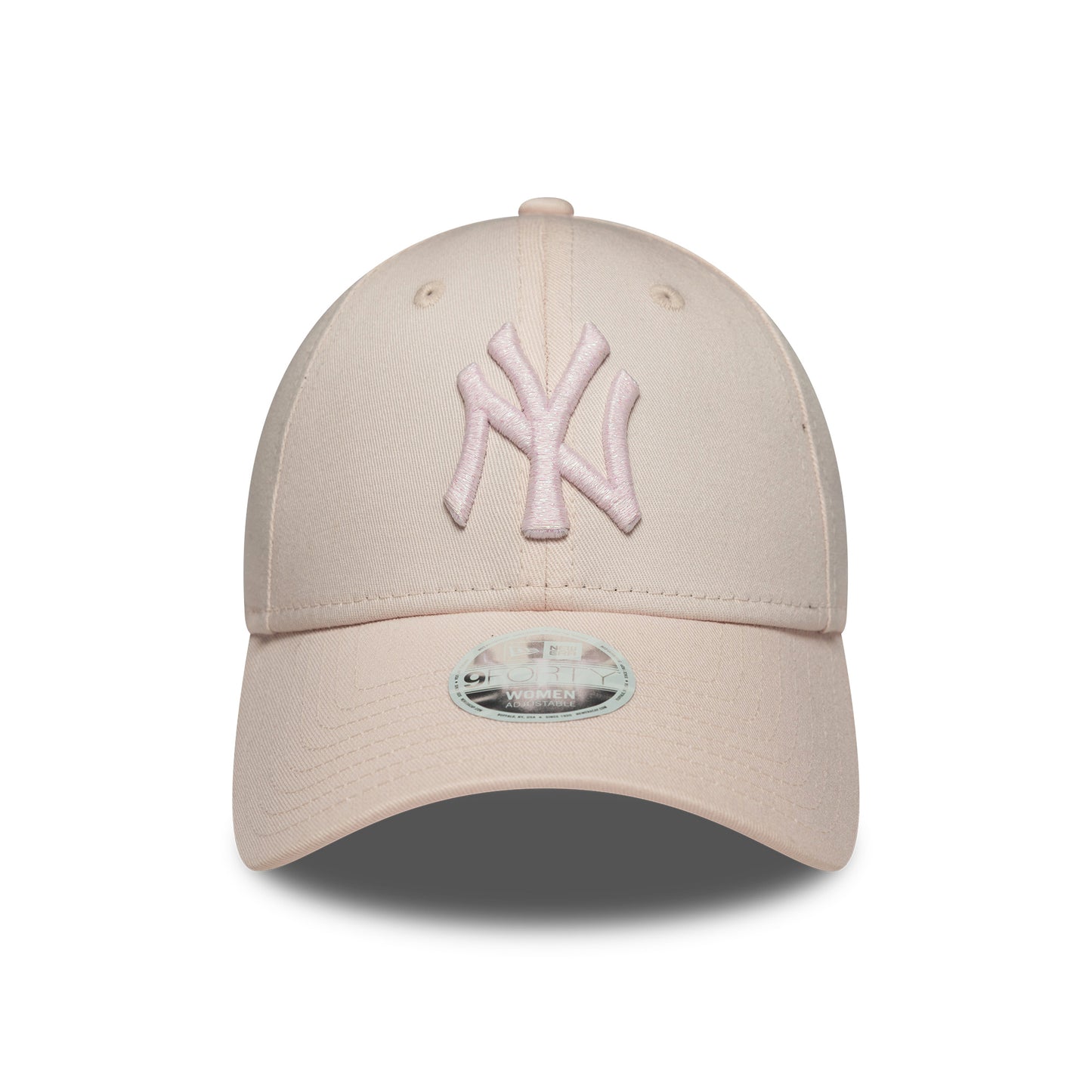 New Era Damen 9FORTY New York Yankees Baseball Cap - MLB Metallic Logo - Rosé