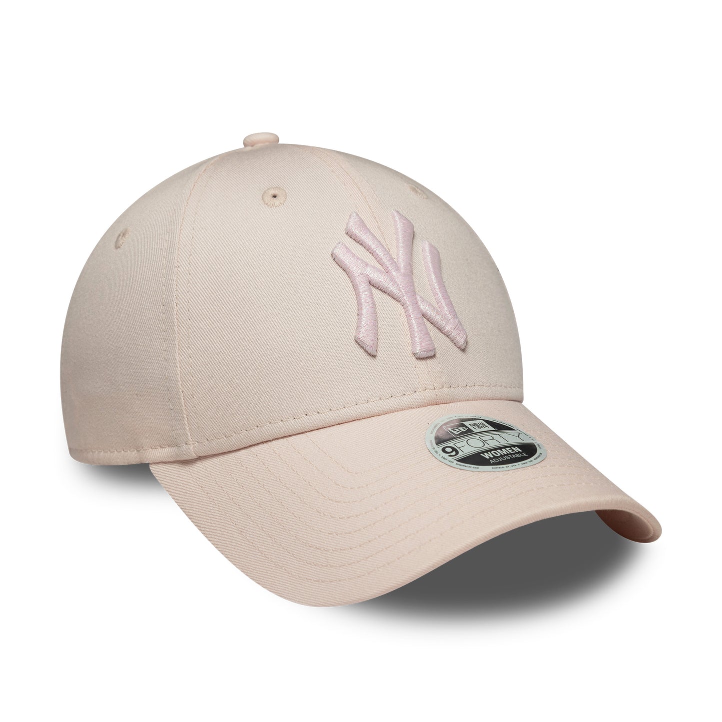 New Era Damen 9FORTY New York Yankees Baseball Cap - MLB Metallic Logo - Rosé
