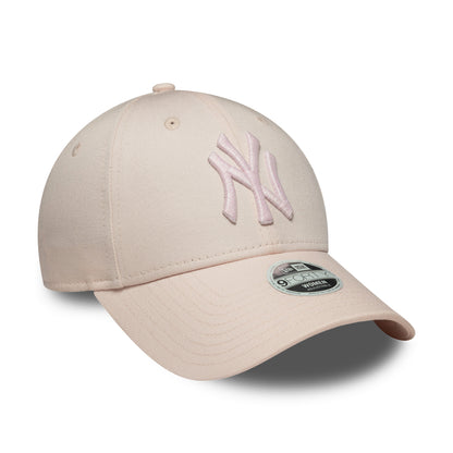 New Era Damen 9FORTY New York Yankees Baseball Cap - MLB Metallic Logo - Rosé