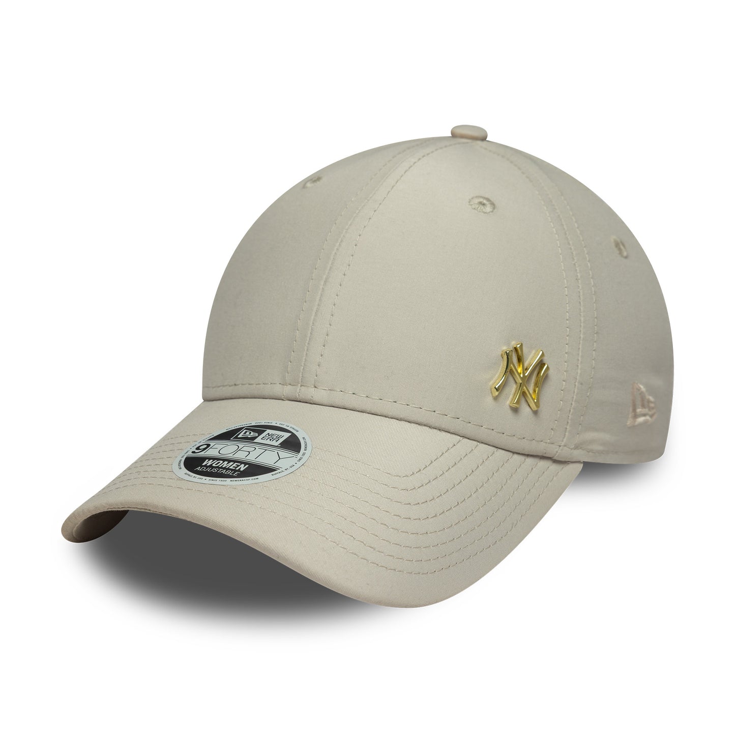 New Era Damen 9FORTY New York Yankees Baseball Cap - MLB Flawless - Steinfarben-Gold