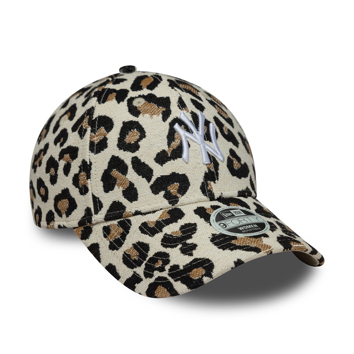 New Era Damen 9FORTY New York Yankees Baseball Cap - MLB Leopard Midi - Beige