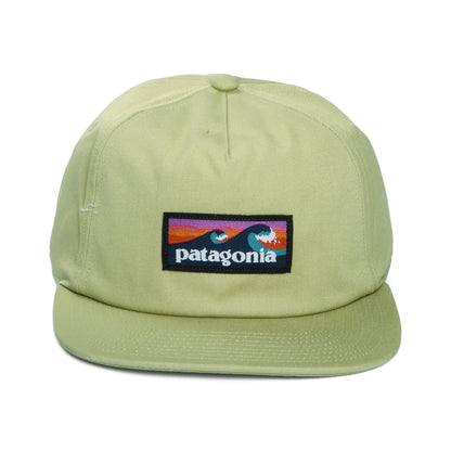 Patagonia Boardshort Label Funfarer Baseball Cap aus organischer Baumwolle - Hellolivgrün