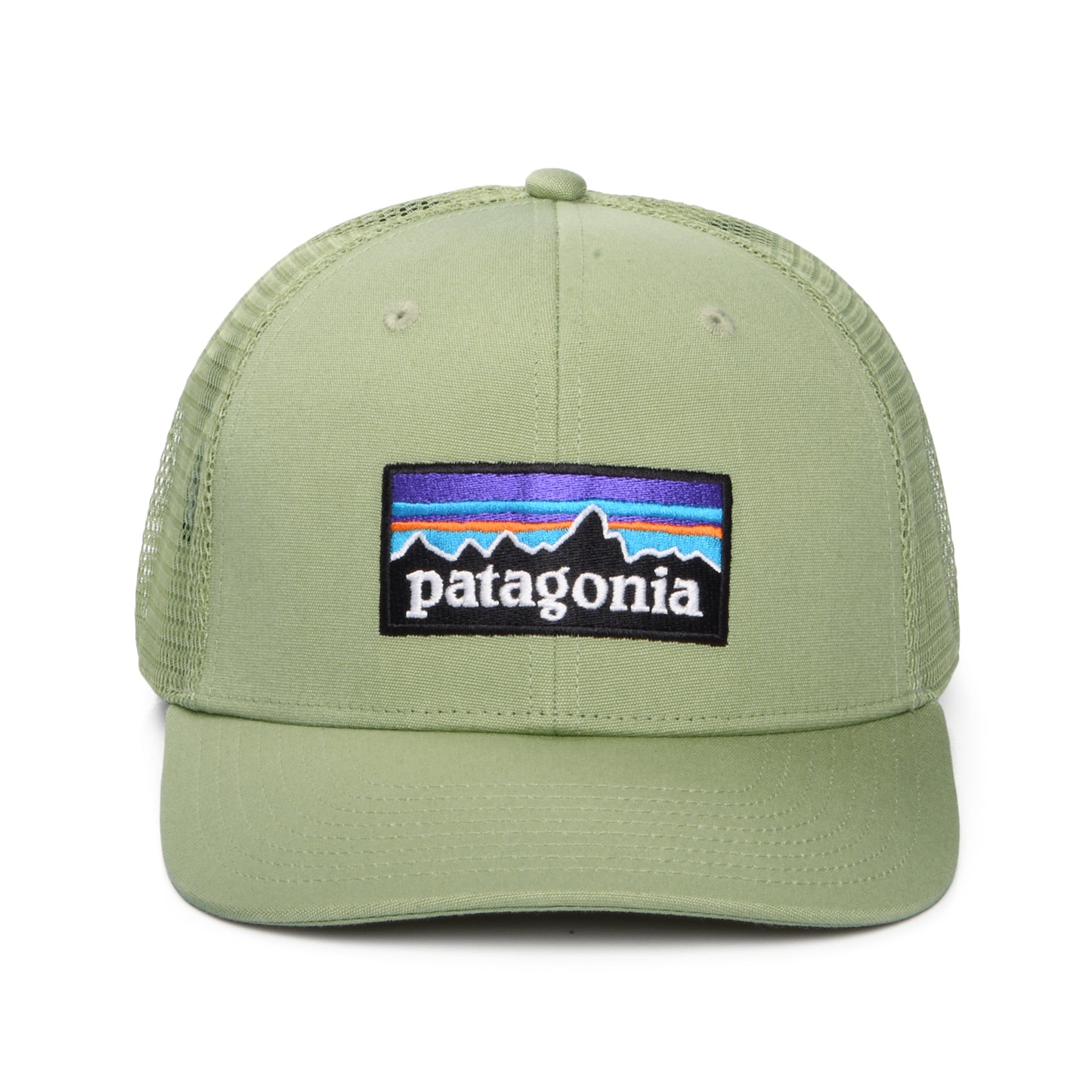 Patagonia P-6 Logo Trucker Cap aus organischer Baumwolle - Hellolivgrün