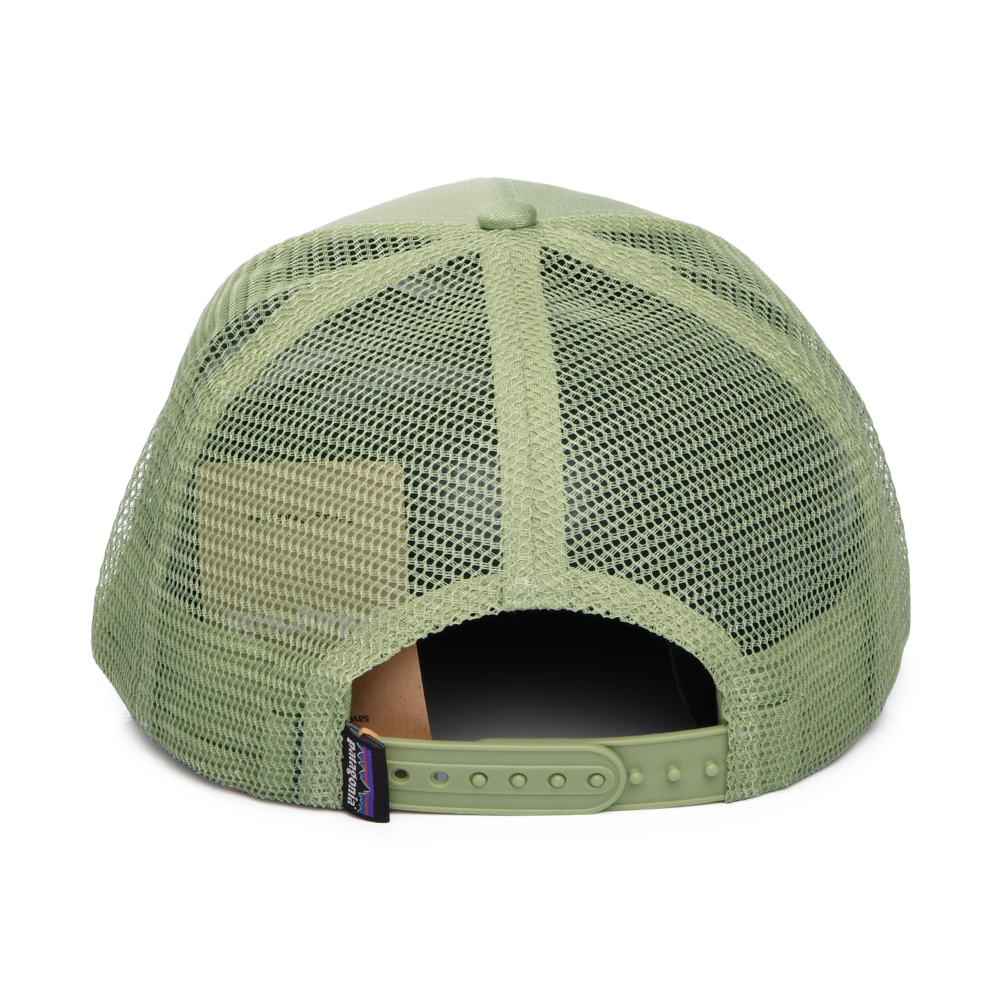 Patagonia P-6 Logo Trucker Cap aus organischer Baumwolle - Hellolivgrün