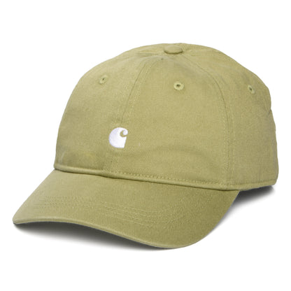 Carhartt WIP Madison Logo Baseball Cap - Hellolivgrün-Weiß
