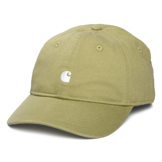 Carhartt WIP Madison Logo Baseball Cap - Hellolivgrün-Weiß