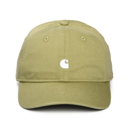 Carhartt WIP Madison Logo Baseball Cap - Hellolivgrün-Weiß