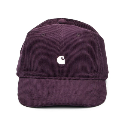 Carhartt WIP Harlem Kord Baseball Cap - Lila-Weiß