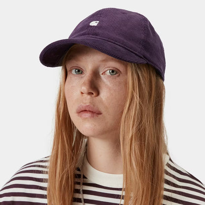 Carhartt WIP Harlem Kord Baseball Cap - Lila-Weiß